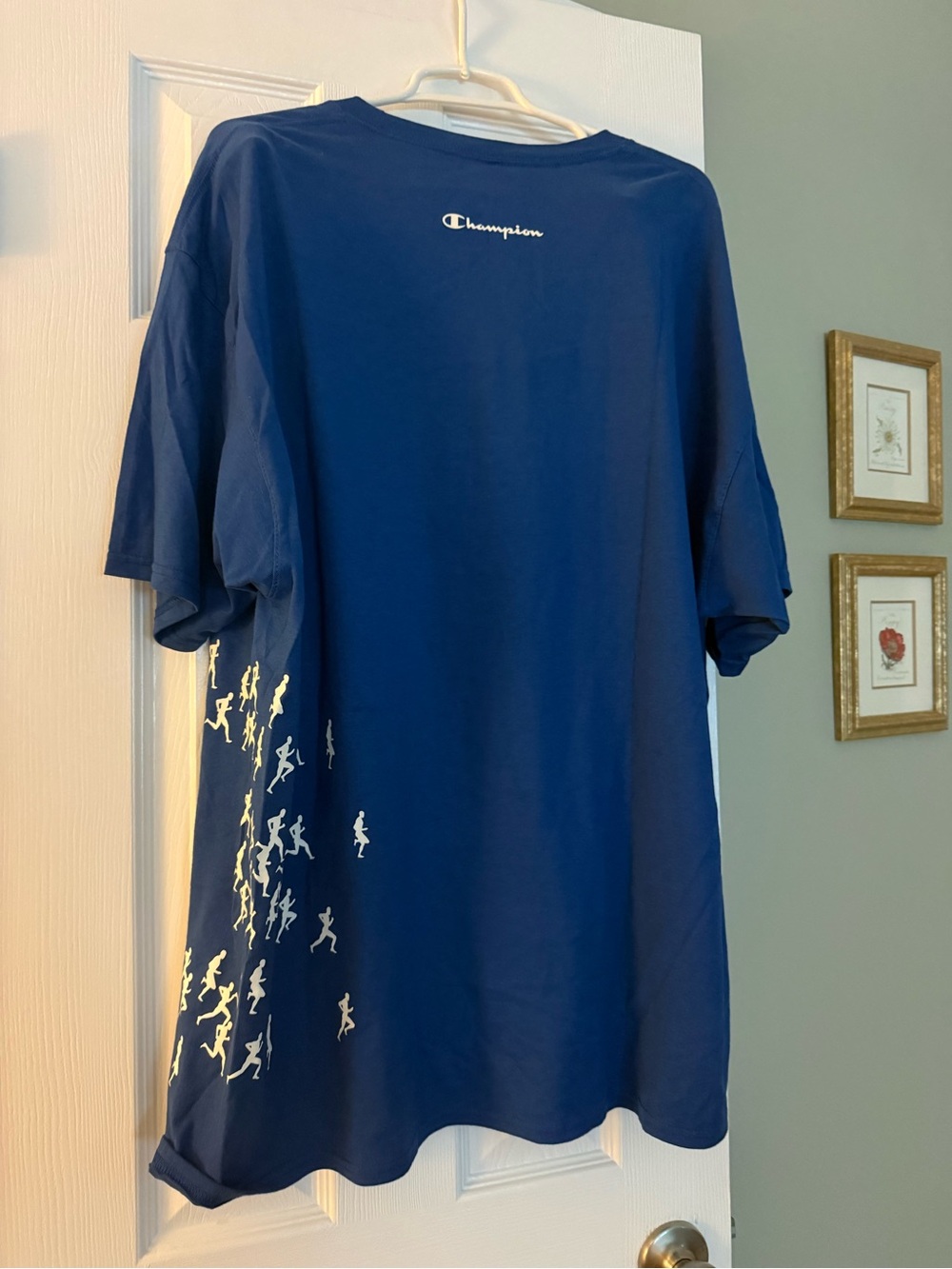 Newport Navy Short-Sleeve Graphic Tee with White Running Figures